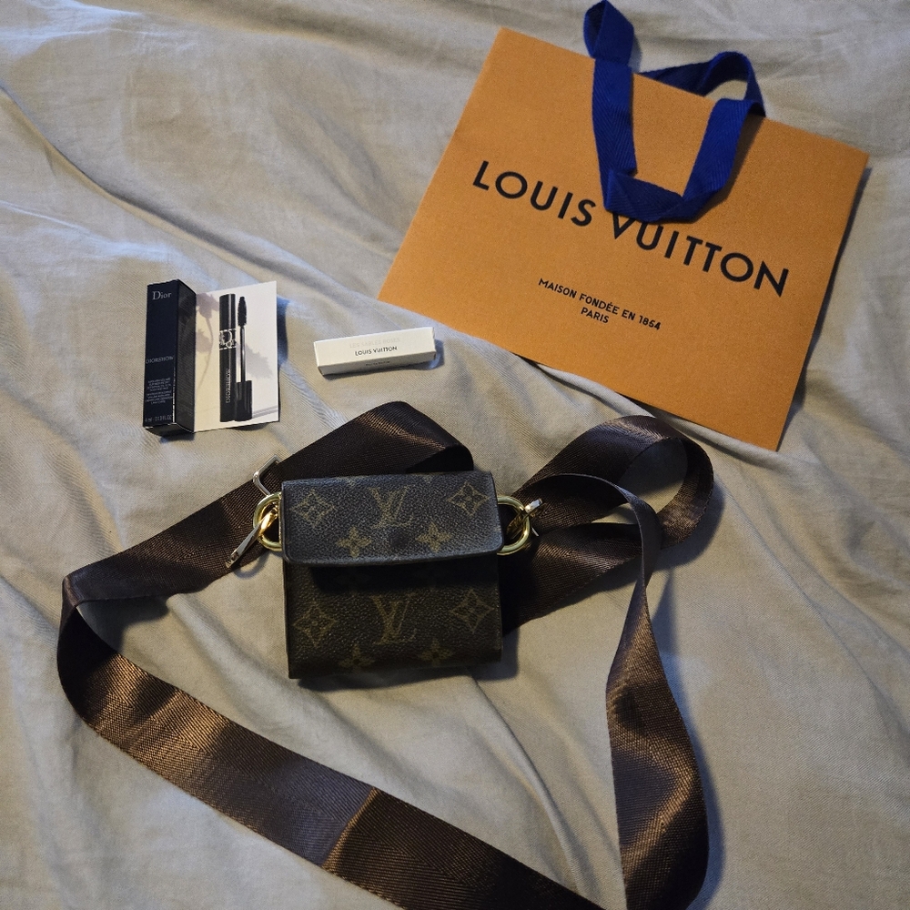Converted LV crossbody wallet